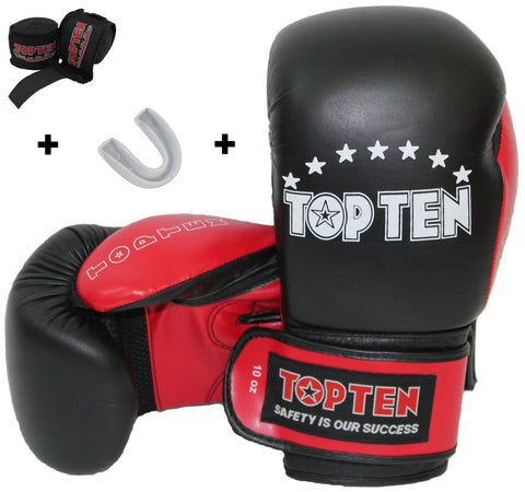 TOP TEN Boxing Gloves Handschuhe SET